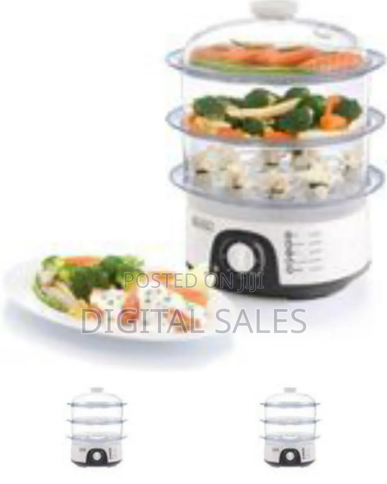 Multi-Tiered Electric Food Steamer
