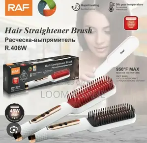 Raf R.406g Natural Hair Straightener Brush