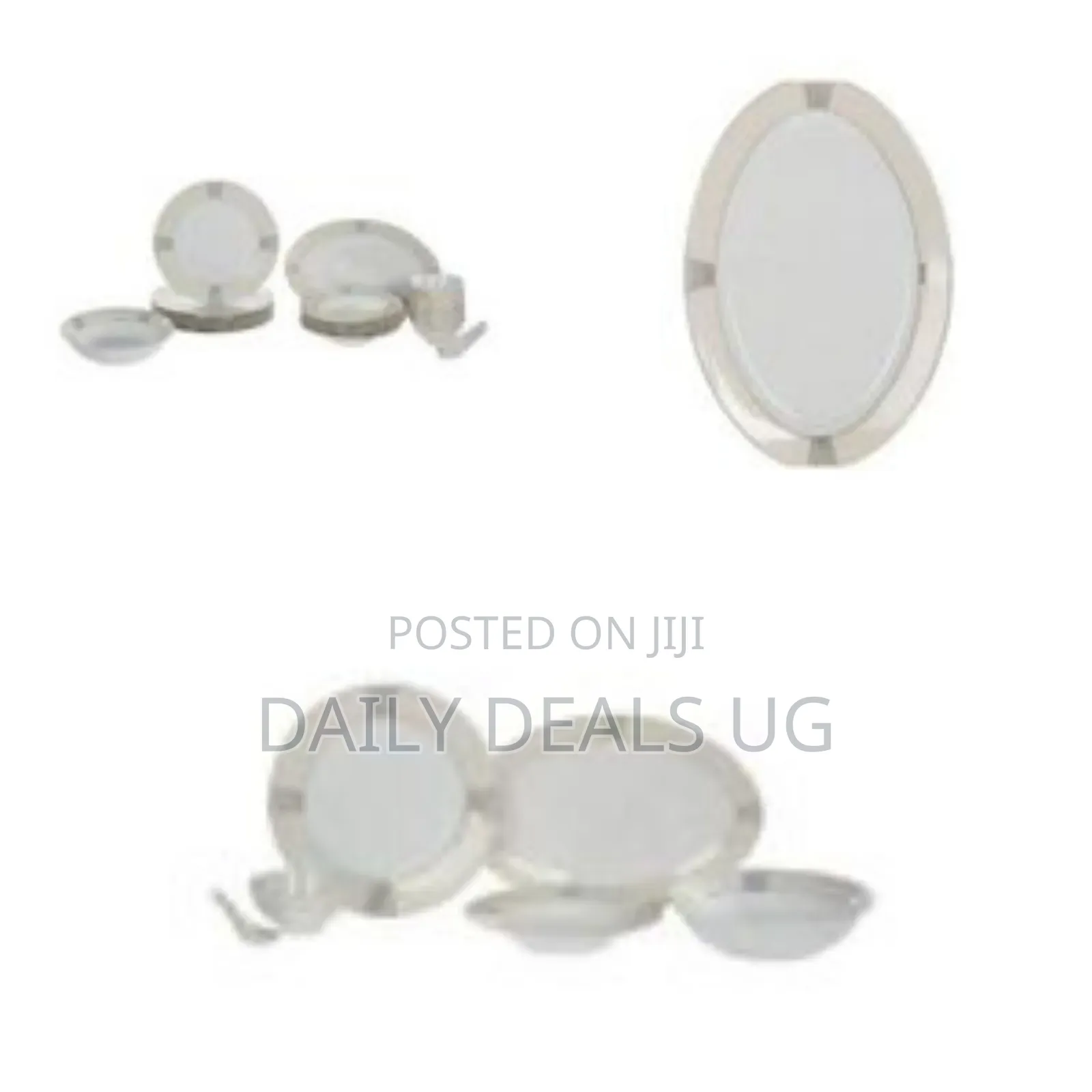 Porcelain Dinnerware Set With Gold Accents