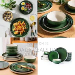 Elegant Dinnerware Set (18 Pieces) - Multicolor