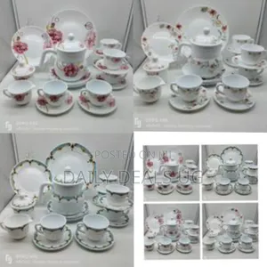 24-Piece Elegant Floral Tea Dinnerware Set - Multicolor
