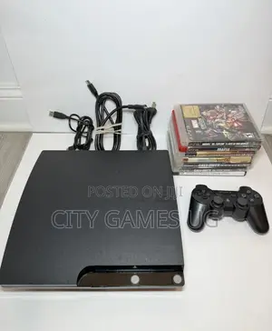 Sony Ps3 Console With 18games/Power Cord/Hdmi/Charger-Playstation 3