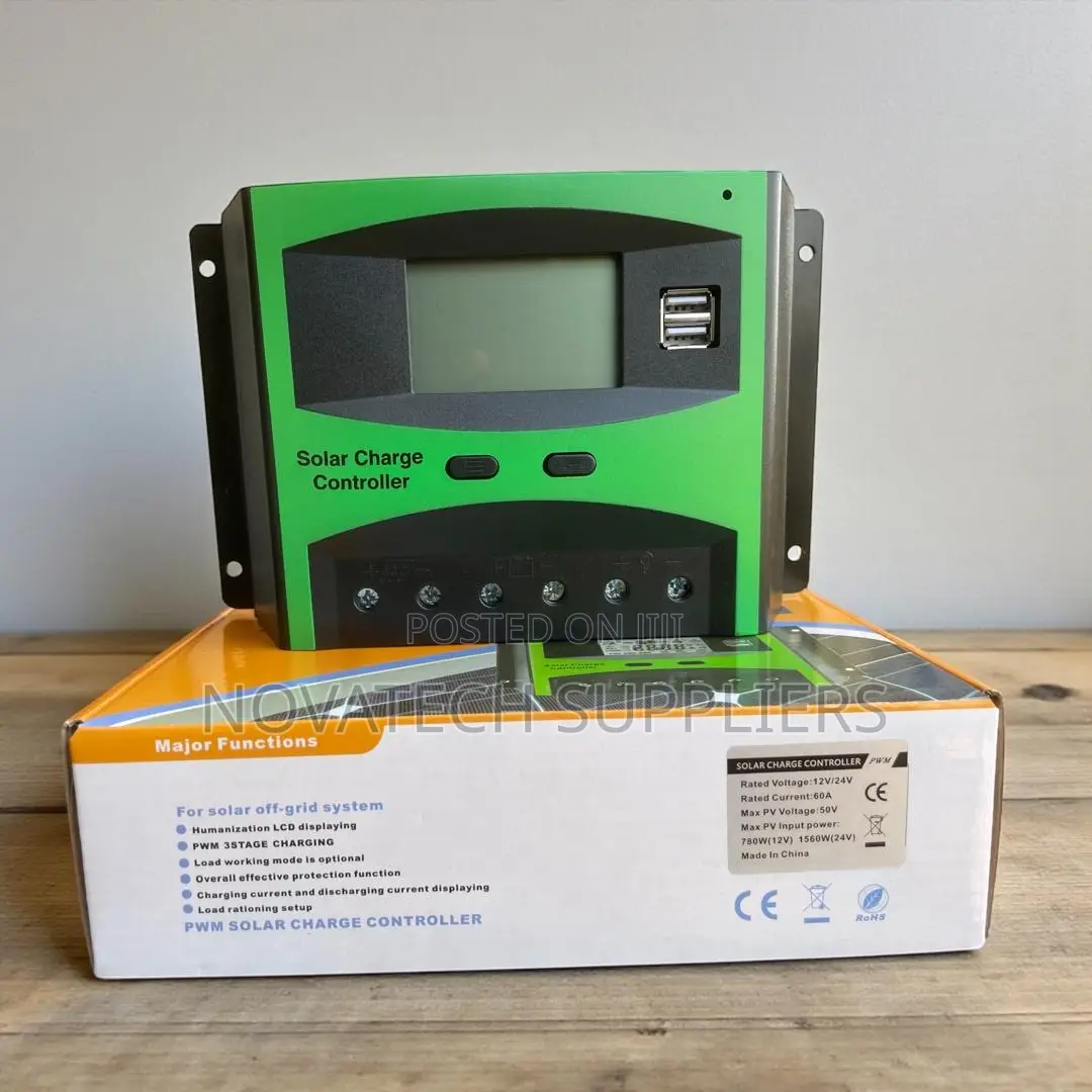 12v 24v Automatic Solar Charge Controller 60a