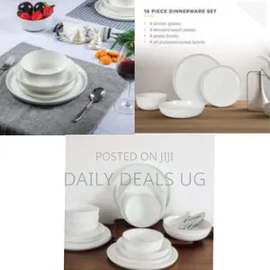 Modern 16-Piece Contemporary Dinnerware Set - Multicolor
