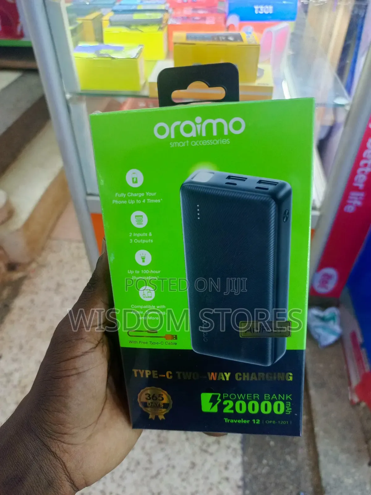 Oraimo 20000 Mah Fast Charge Powerbank 5v/2.1a+Usb Cable