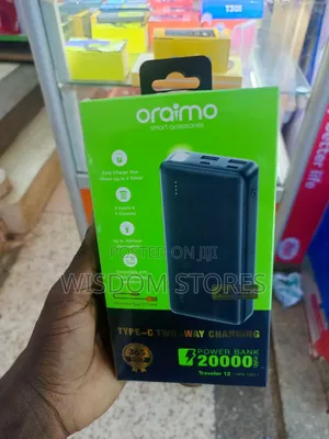 Oraimo 20000 Mah Fast Charge Powerbank 5v/2.1a+Usb Cable
