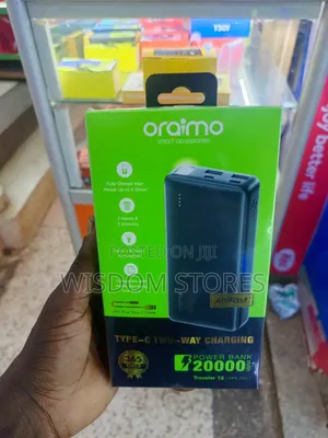 Oraimo 20000 Mah Fast Charge Powerbank 5v/2.1a+Usb Cable