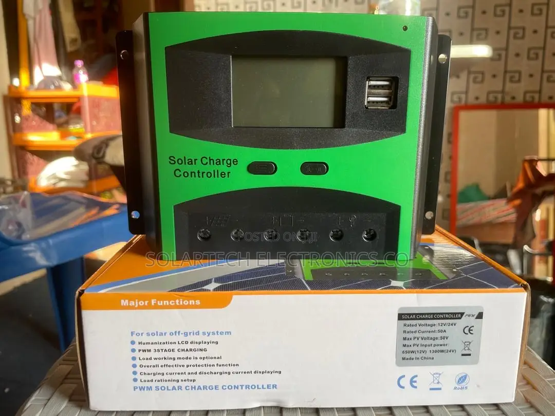 Smart 50a PWM Solar Regulator for Solar Systems