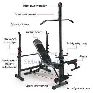 Multifunctional Adjustable Weight Lifting Bench Press Set