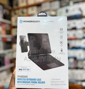 Powerology Dynaboard Wireless Keyboard Case With Magsafe Phone Holder