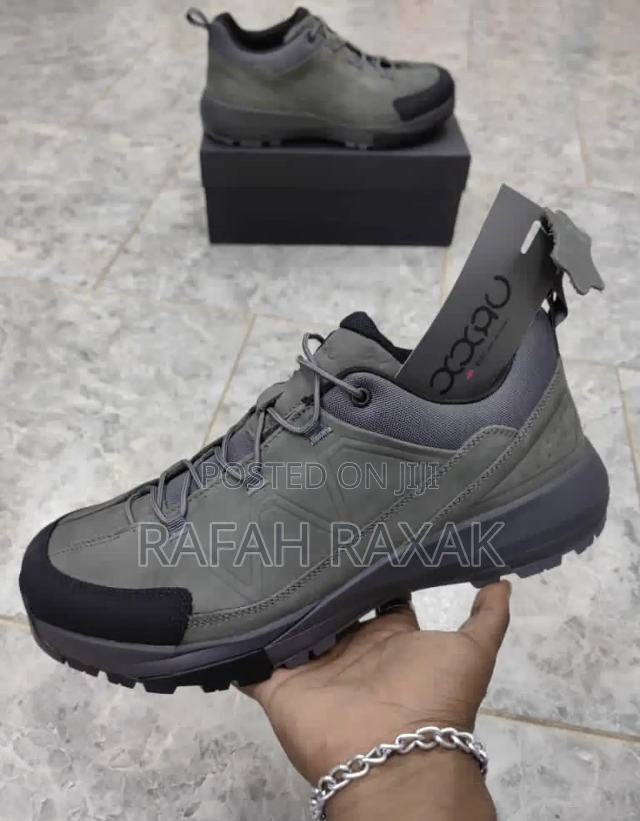 Original Men’S Grey Ecco Casual Gtx Hiking Waterproof Shoes
