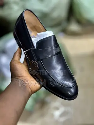 Men’S Classic Black Franco Banetti Premium Leather Loafers