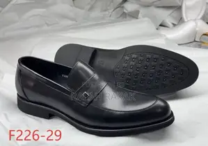 Men’S Black Franco Banetti Formal Leather Loafers