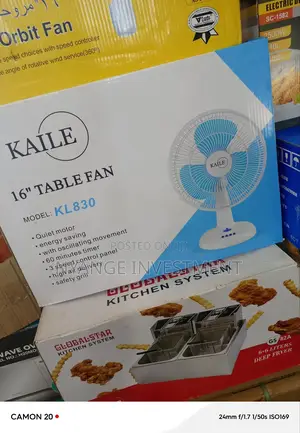 Table Fan. Kaile 16 Inches Table Fan