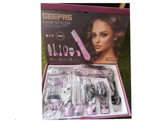 Geepas 8 in 1 Hair Styler Straightener