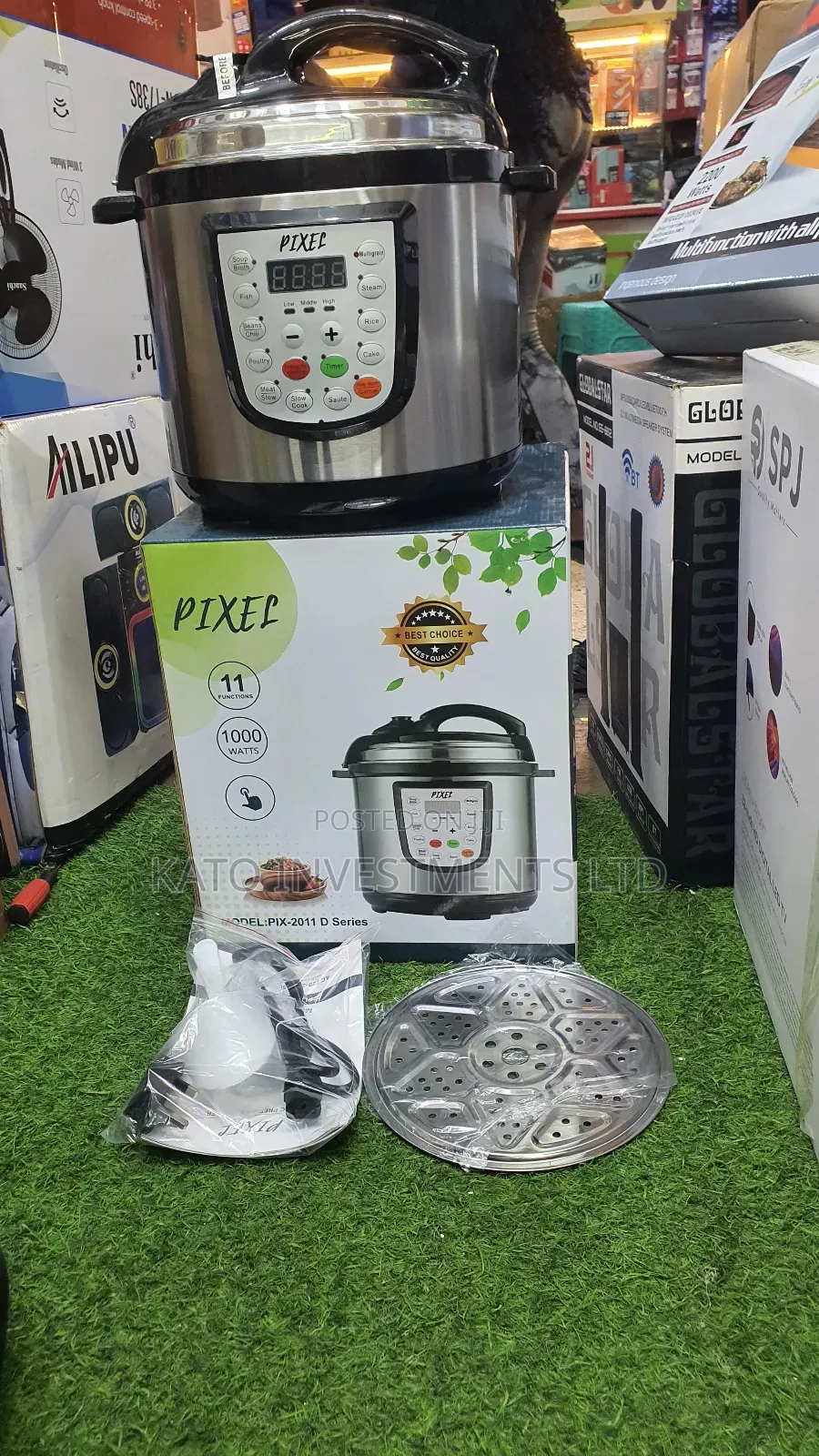 6l Pixel Pressure Cooker With Steamer
