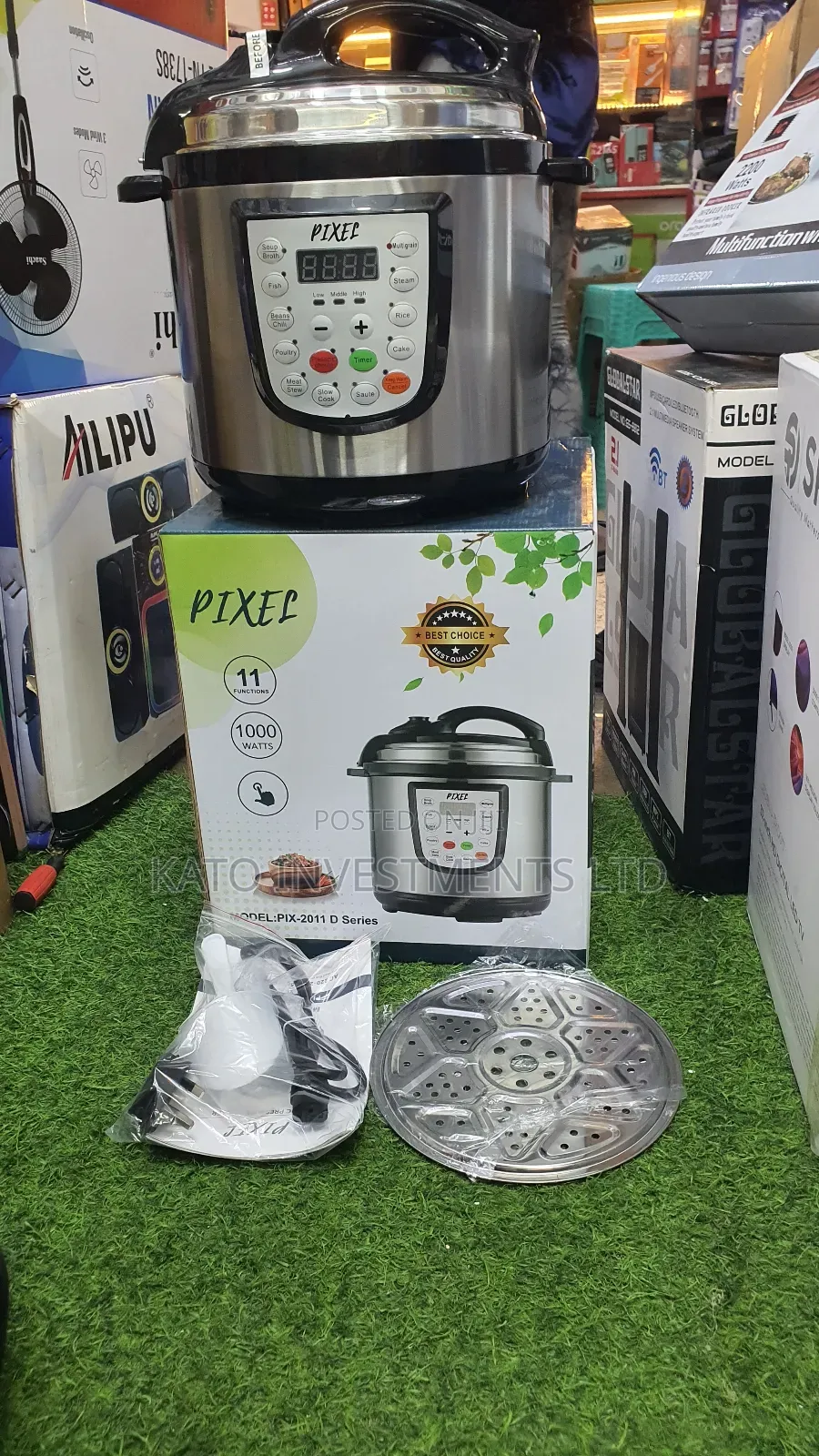 6l Pixel Pressure Cooker With Steamer