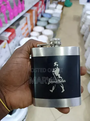Stainless Steel Johnnie Walker Hip Flask.