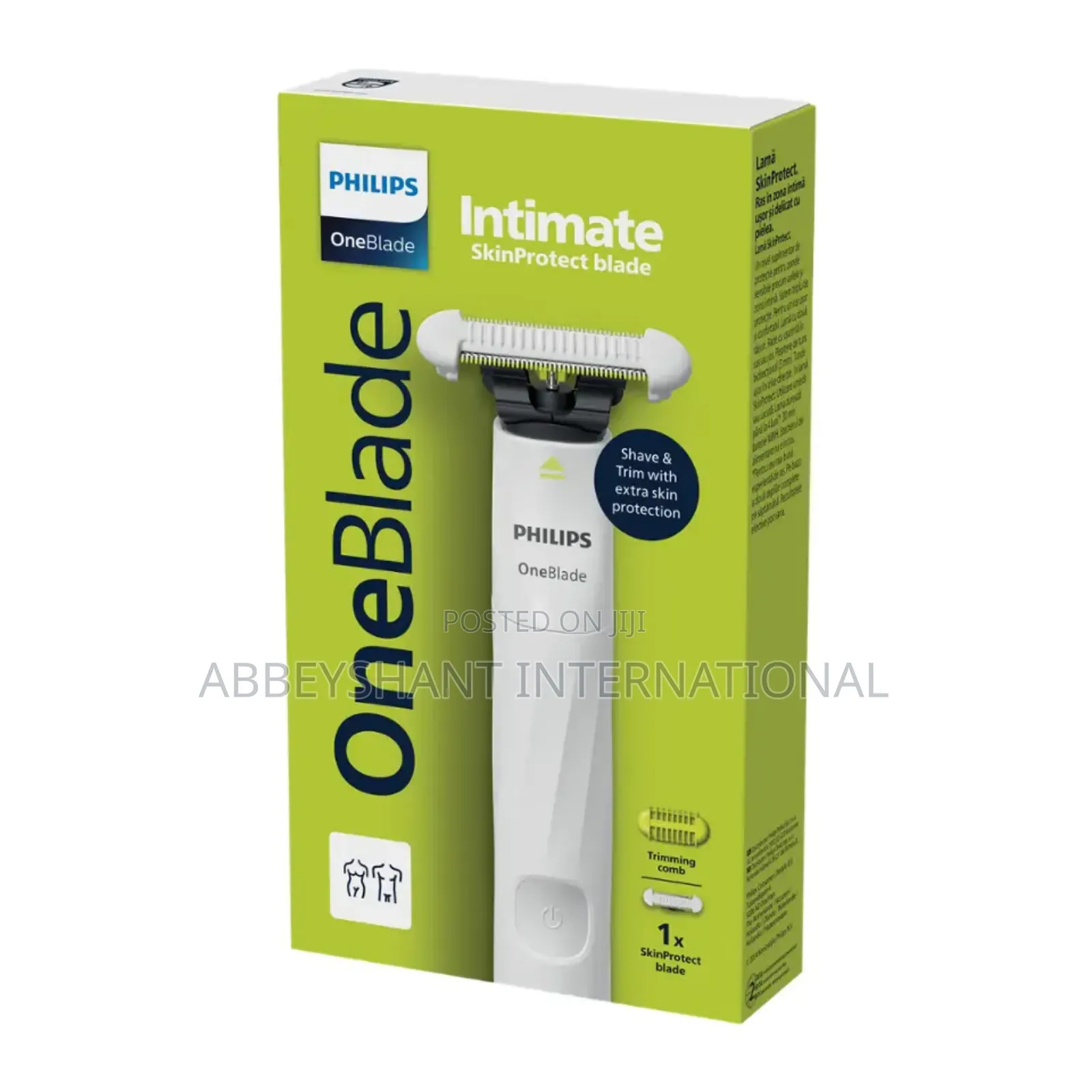 Philips Norelco Oneblade Intimate Trimmer and Shaver.