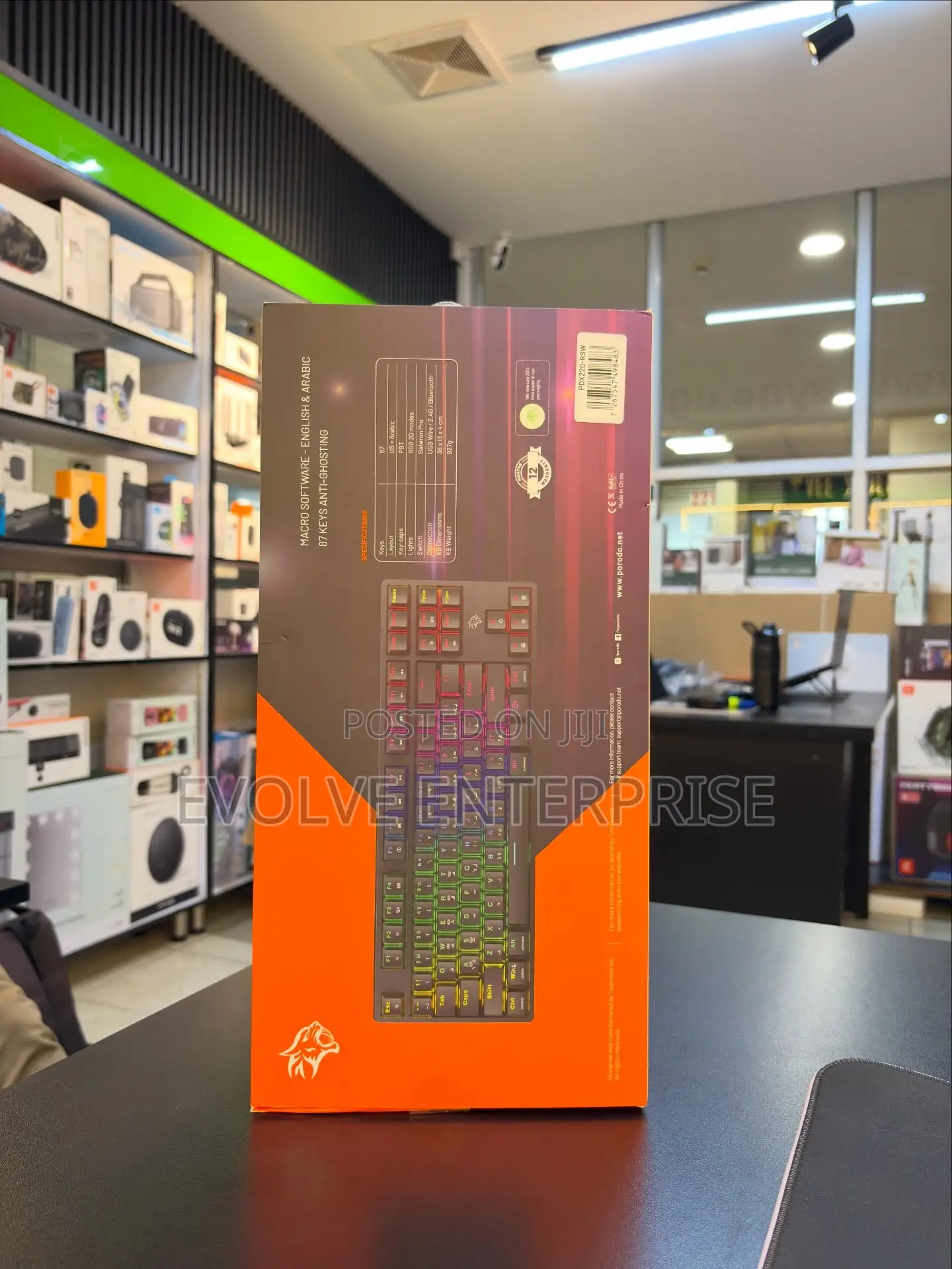 Porodo 3-in-1 Wireless Mechanical Keyboard (Tkl)