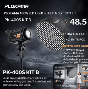 Plokama Pk-400s 300w Led Video Light Kit.