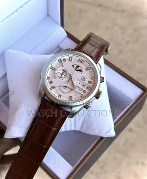 Gentle Mens Leather Watch