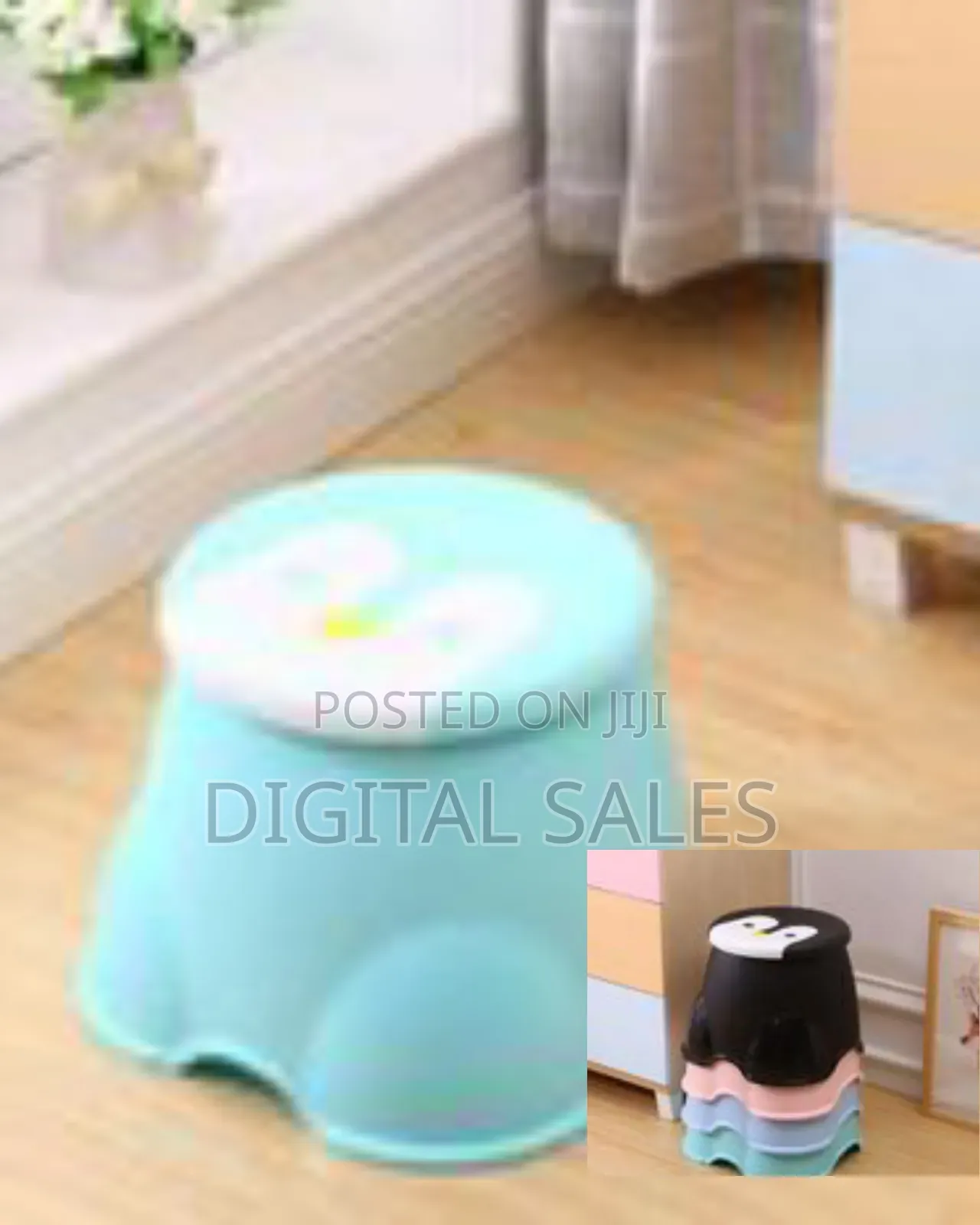 Adorable Penguin-Themed Children's Step Stool