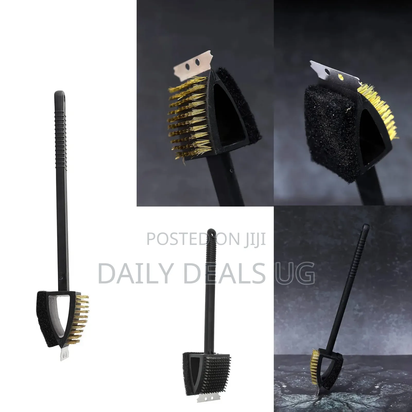 3-in-1 Copper Wire - BBQ Grill Cleaning Brush, Multipurpose