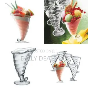 6-Piece Set of Fruit and Ice Cream Sundae Cups - Multicolor