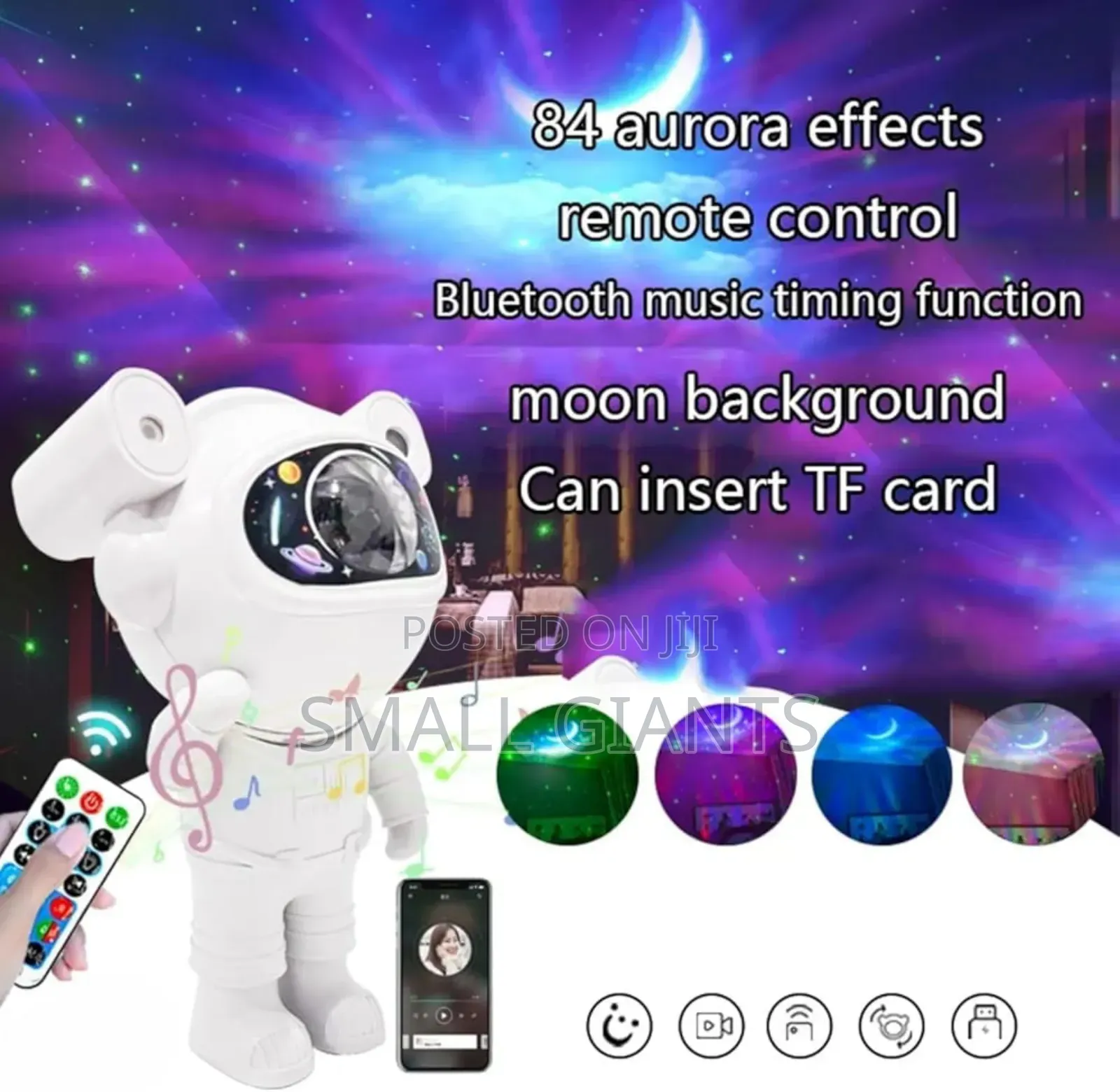 Space Decor Astronaut Speaker Projector
