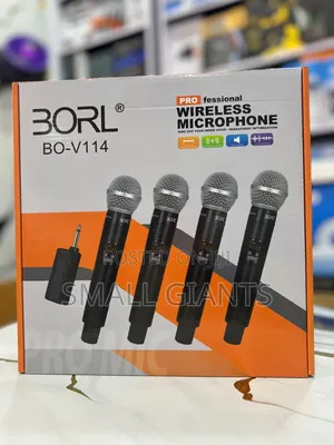 Borl Proffetional Wireless Microphone 4 in 1