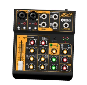 D Debra Audio Mini4 Portable 4-Channel Dj Mixer Console.