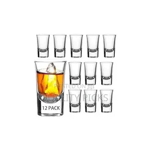 Set of 12 Pieces of 2.5 Ounce Heavy Base Shot Glass Set