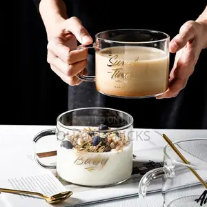 6 Piece of Glass Milk Drinking Mugs