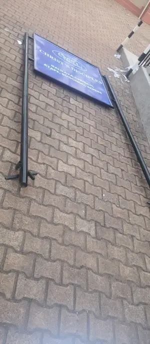 Metal Road Sign Post