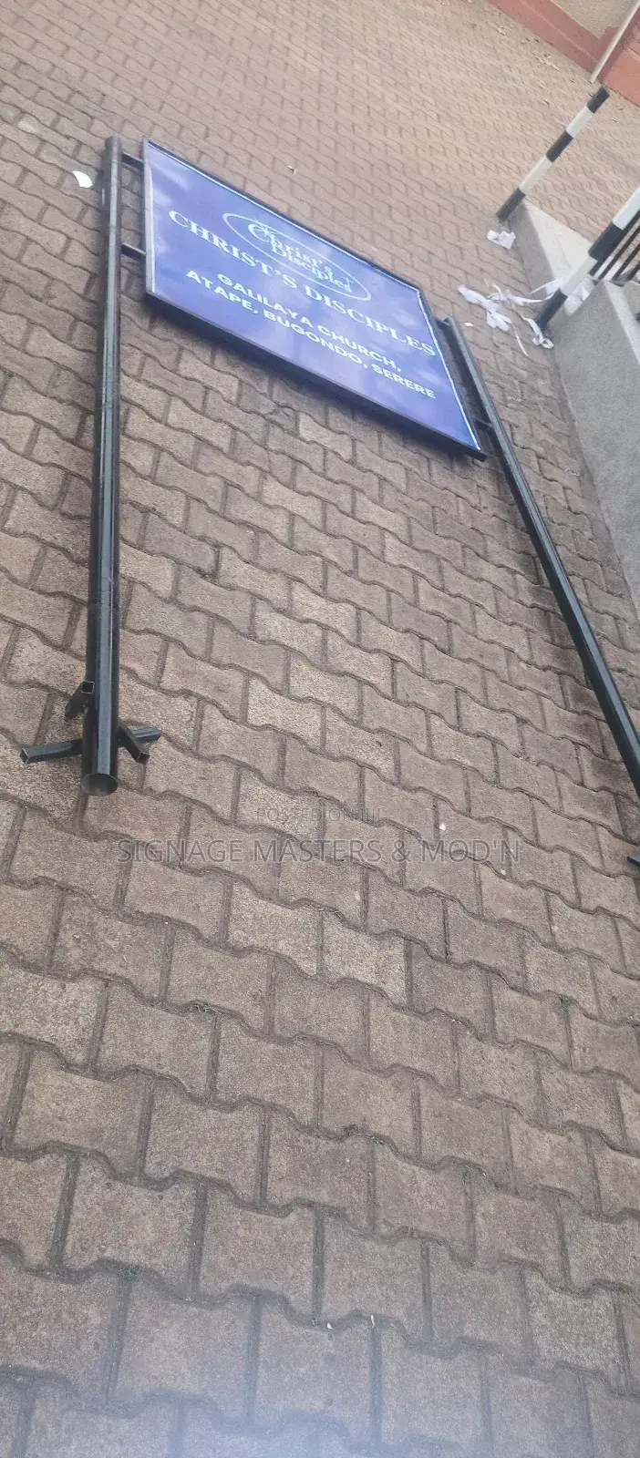 Metal Road Sign Post