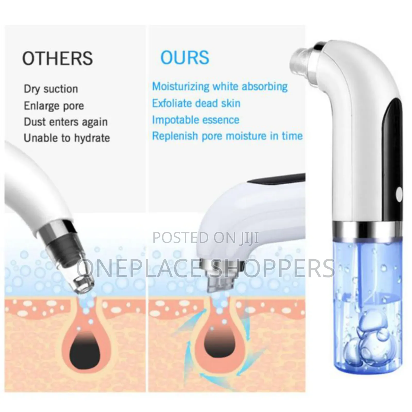 Black Pore Vacuum Cleaner Electric Micro Bubble Cleanser Usb Charging