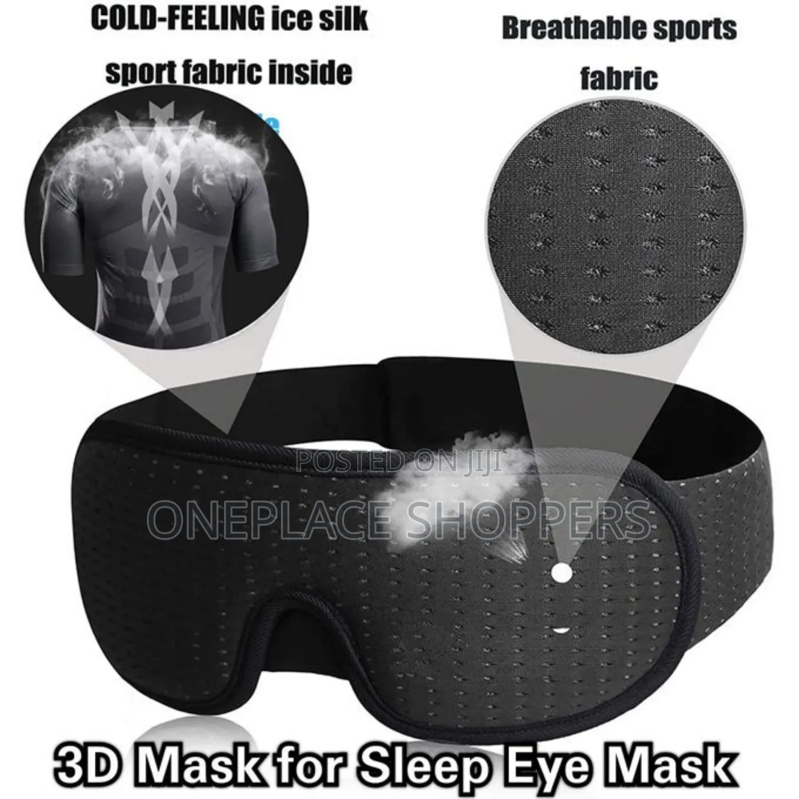 3d Mask For Sleep Eye Mask Lights Blockout Soft Padded Sleeping Fabric