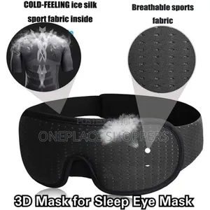 3d Mask For Sleep Eye Mask Lights Blockout Soft Padded Sleeping Fabric