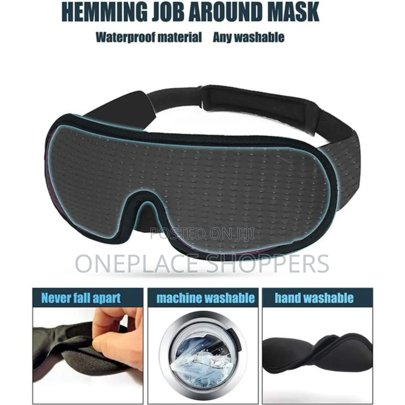 3d Mask For Sleep Eye Mask Lights Blockout Soft Padded Sleeping Fabric