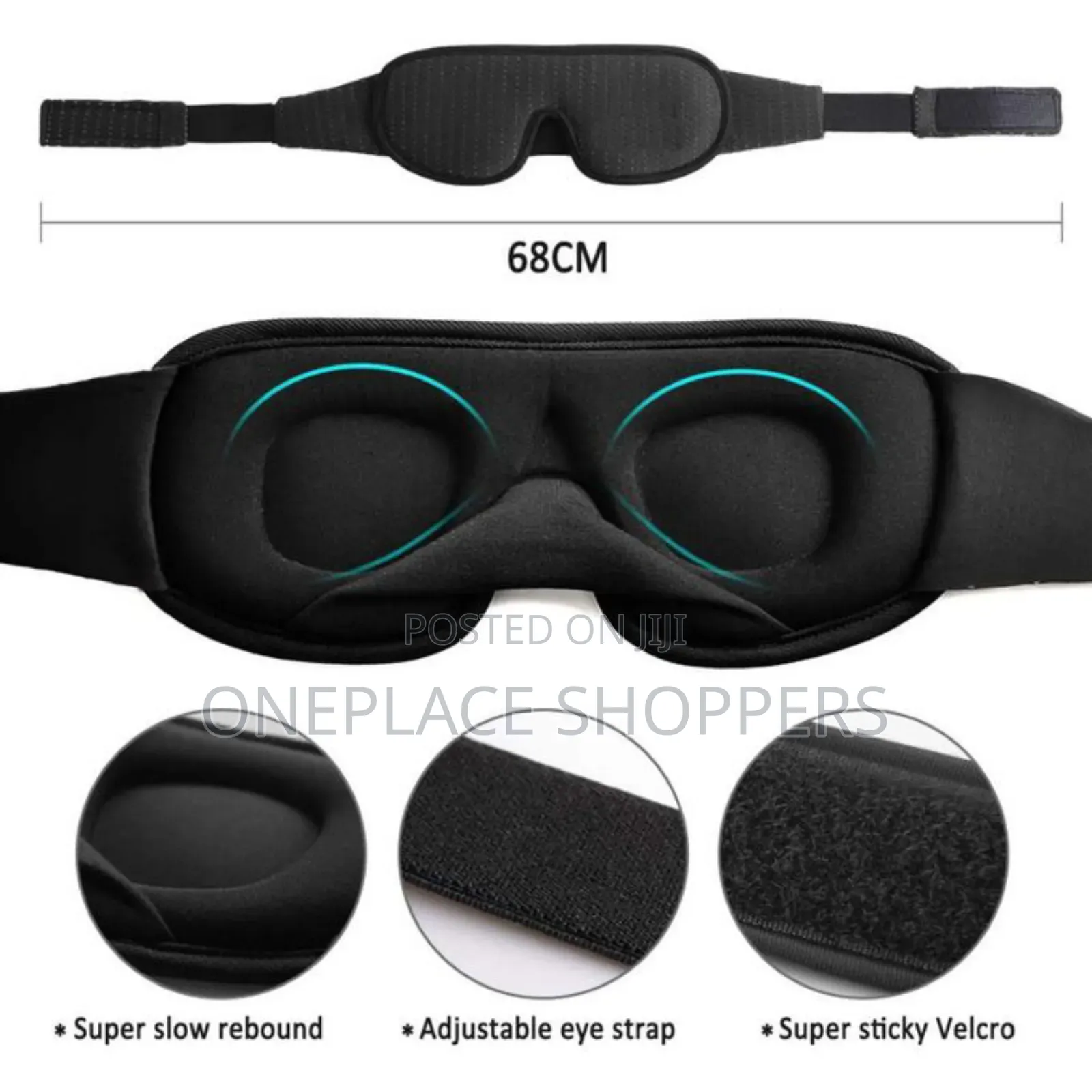 3d Mask For Sleep Eye Mask Lights Blockout Soft Padded Sleeping Fabric