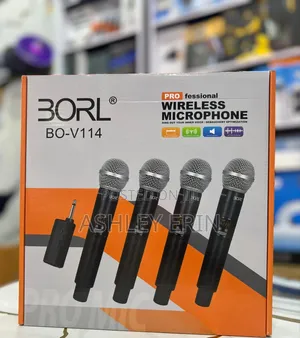 Borl Proffetional Wireless Microphone 4 in 1