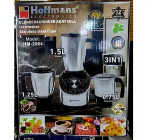 3 in 1 Electric Blender - Meat Grinder- Dry Mill- Ice Crusher