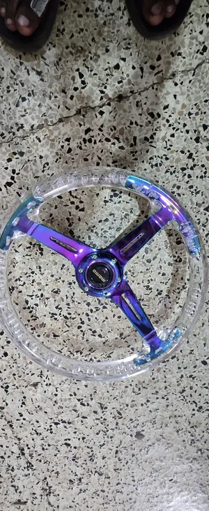 Clear Acrylic Drift Style Racing Car Steering Wheel