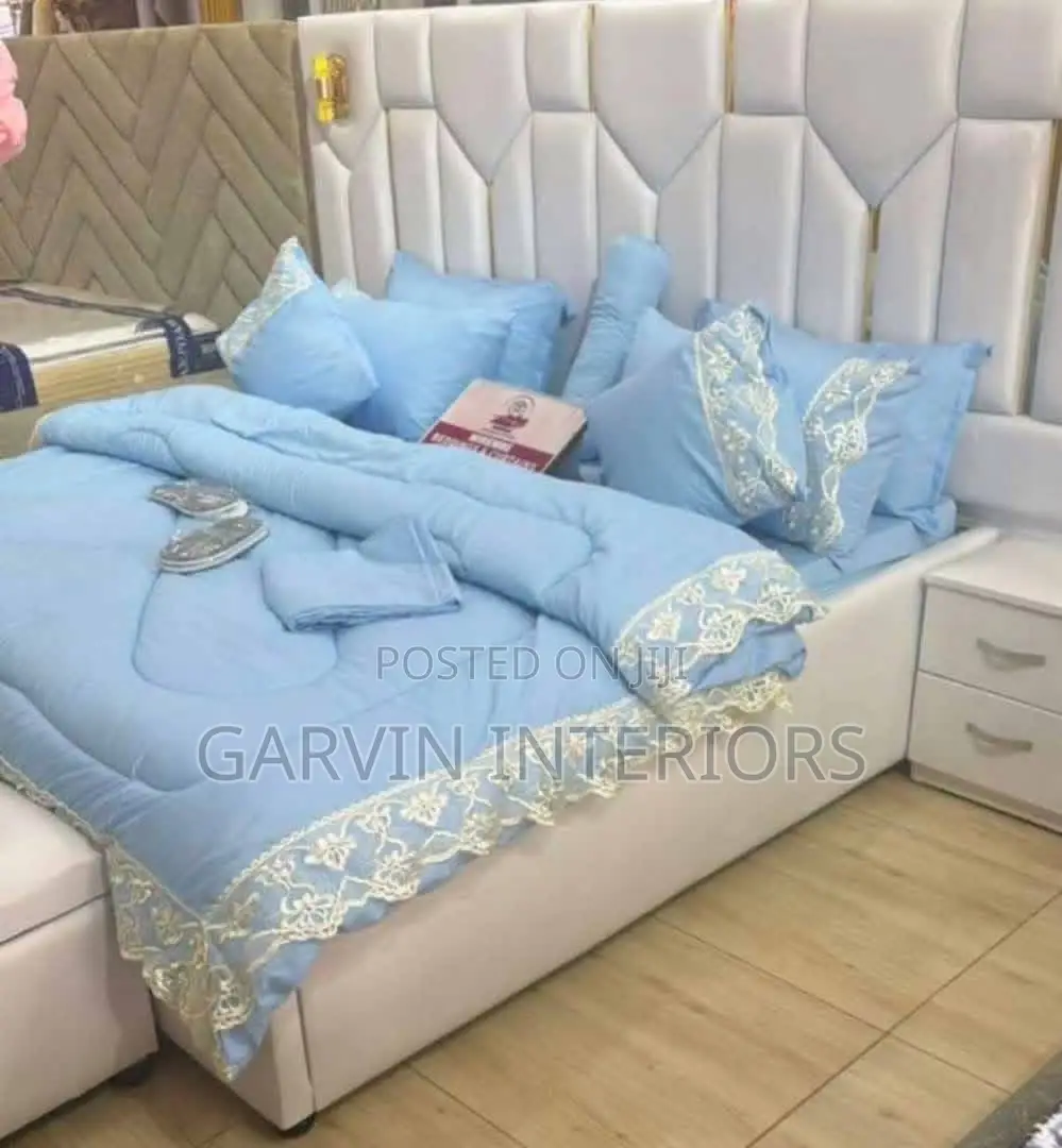 Sky Blue 6pcs Bedcovers