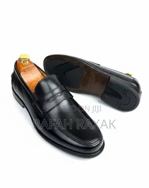 Original Men’S Black Rossi Toe Penny Leather Loafers