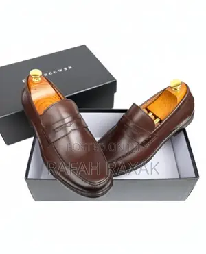 Original Men’S Brown Rossi Toe Penny Leather Loafers