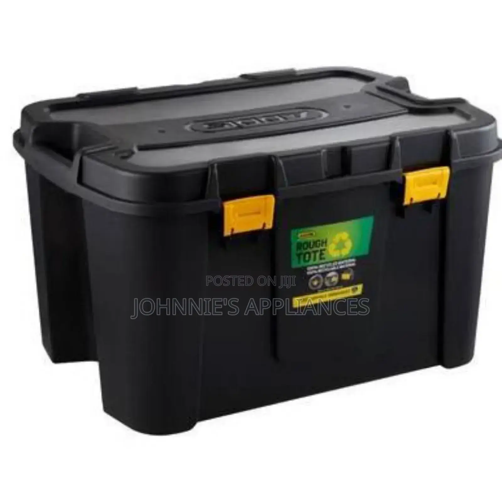 Heavy-Duty Storage Tote Box With Lockable Latches –150l