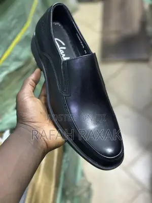 Original Black Clarks Slip-on Formal/Gentle Leather Shoes