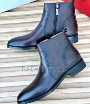 Original Men’S Dark Tan Zara Chelsea Leather Formal Boots